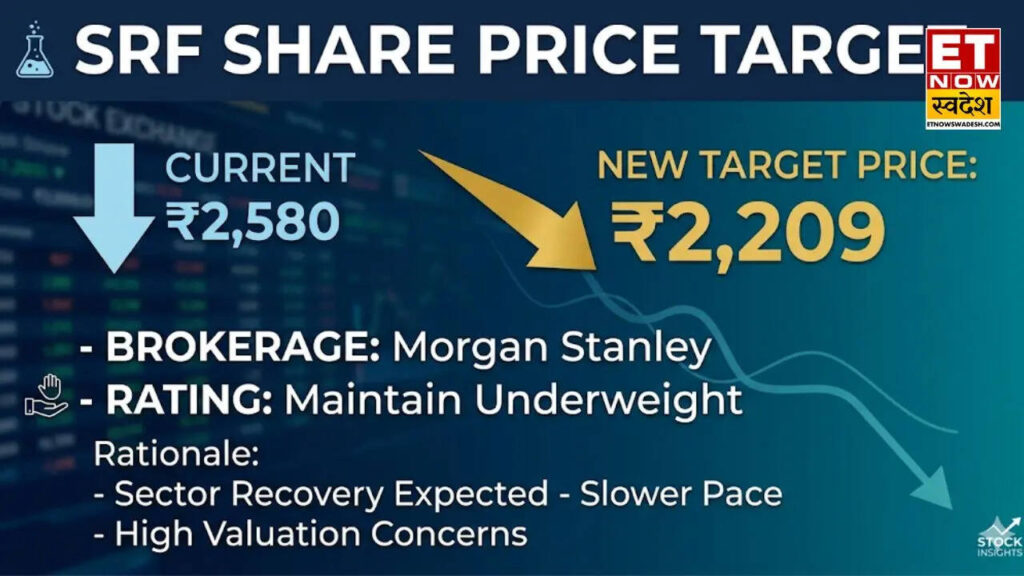 SRF Share Price Target: मॉर्गन स्टेनली ने दी Underweight रेटिंग; हर शेयर पर हो सकता है 450 रुपये तक का नुकसान