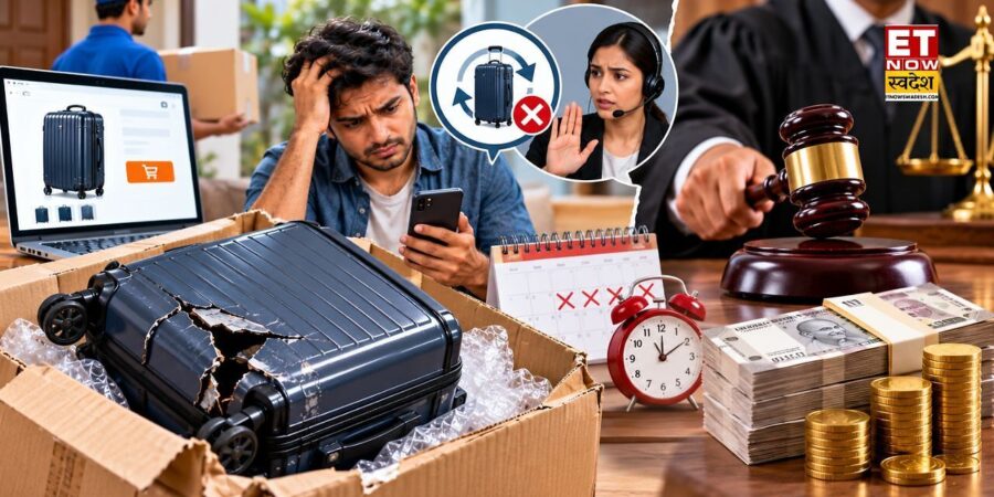 Online Shopping: 1,241 रुपये का सूटकेस मिला डैमेज, शिकायत पर रिफंड के साथ 15,000 रुपये मुआवजा देने का आदेश Online Shopping: 1,241 रुपये का सूटकेस मिला डैमेज, शिकायत पर रिफंड के साथ 15,000 रुपये मुआवजा देने का आदेश